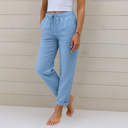 Maya | Linen stretch pants