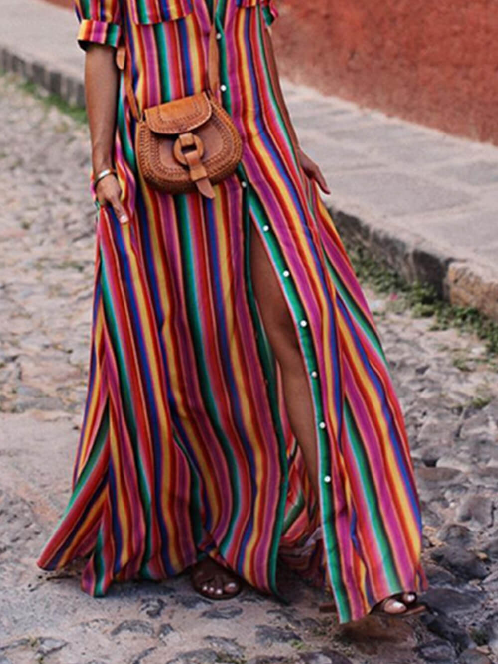 Megan | Casual Striped Dress