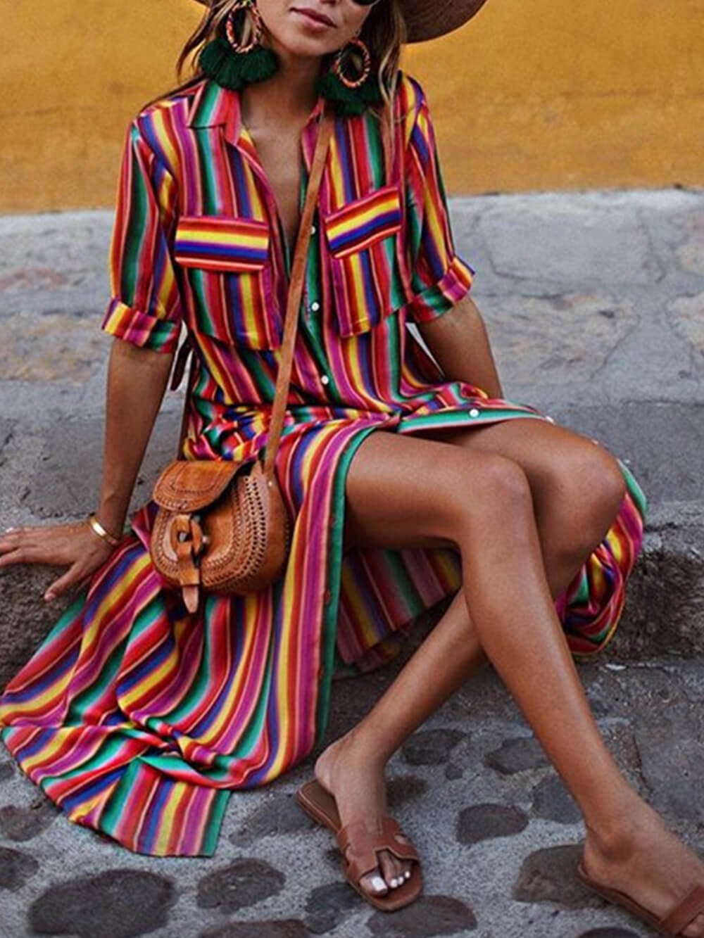Megan | Casual Striped Dress