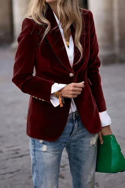 Miranda | Velvet Blazer